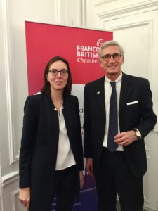 Mme la Secretaire d'Etat A. de Montchalin et T. Drilhon President de la Franco-British Chamber